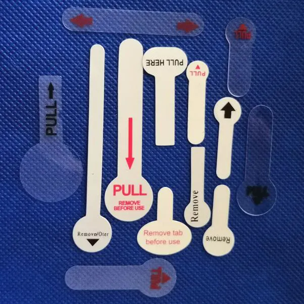 Plastik berrak/beyaz pil ayırıcı Tab sikke hücre düğmesi pil 1632 CR1632 CR1225 CR2025