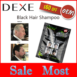 DEXE Chinois À Base De Plantes Cheveux Couleur Shampooing Naturel Sans Ammoniaque Coloration Noir Gris Noni Magique Rapide Noir en 5 Min pour Hommes Femmes - Product Image 2