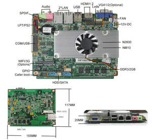 <span class=keywords><strong>3</strong></span>.5 дюймов вентиляторов атома плата для компьютера для двухъядерных бортовой <span class=keywords><strong>ddr3</strong></span> 4gb/<span class=keywords><strong>2</strong></span>*gigabit ethernet для тонкого клиента - Product Image 1