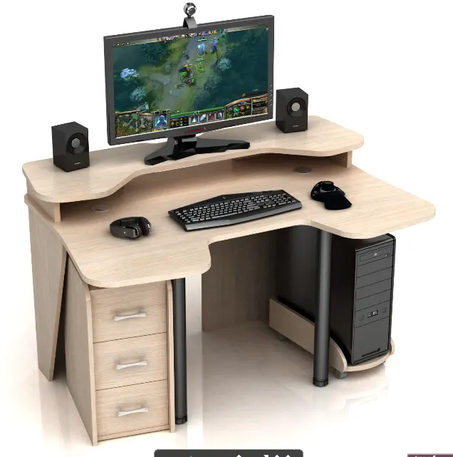 Mode Computer Gaming Schreibtisch Holz PC Tabelle spezifischen einsatz wohnzimmer und büro DX-BCD04