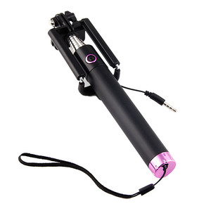 Sang trọng nối dài gấp có dây Selfi tự chụp ảnh tự sướng dính <span class=keywords><strong>Monopod</strong></span> (<span class=keywords><strong>Bluetooth</strong></span> tùy chọn) 18.5-80cm cho iPhone Samsung LG Android - Product Image 4