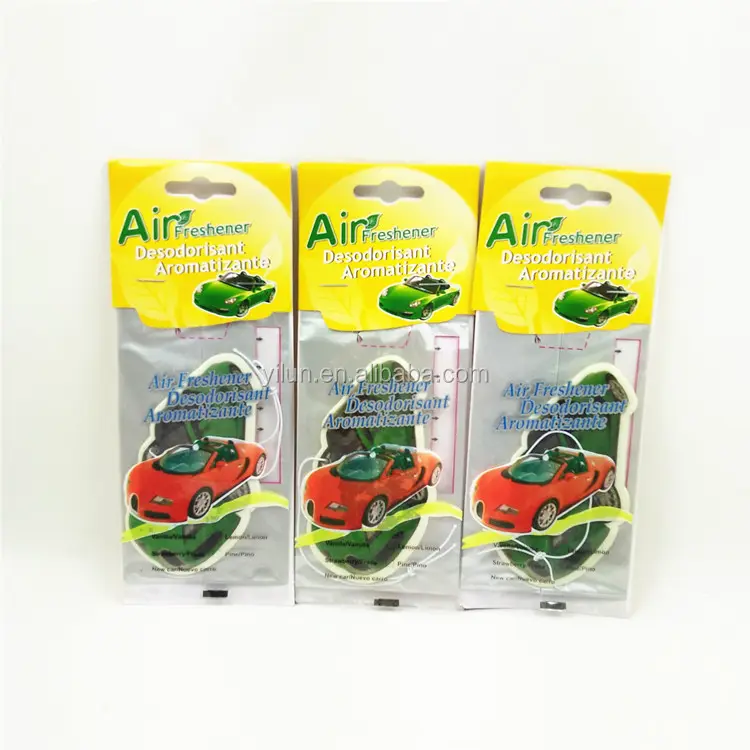 Advertising custom cheap price make hanging paper car air freshener