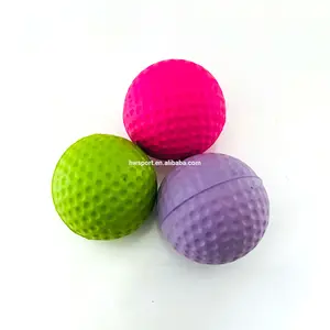 Hot Selling High quality new golf ball promotional custom color and size PU practice balls golf anti stress ball