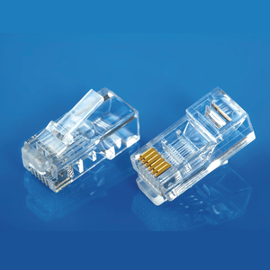 หัวต่อโมดูลาร์ 6P6C RJ11 <span class=keywords><strong>RJ12</strong></span> แบบยาวพิเศษ หัวต่อแบบคริสตัลชุบทอง หัวต่อ 6P4C สำหรับเครือข่าย - Product Image 1