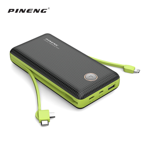 Pineng porta USB caricatore portatile <span class=keywords><strong>20000</strong></span> mah <span class=keywords><strong>powerbank</strong></span> con cavi incorporati PN-959 PINENG - Product Image 4