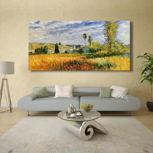 3D-Druck Monet Impressionist Gemälde Berühmte Natur landschaft Kunst Leinwand