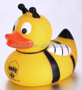 Mini canard de <span class=keywords><strong>bain</strong></span> en PVC flottant pour bébés, design abeille - Product Image 1