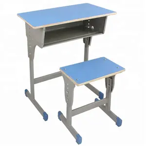 木制便宜高度可调课桌和椅子大学生便宜的桌子和椅子