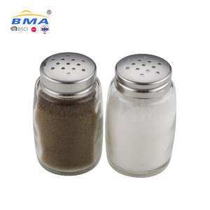 Set di Mini Bottiglie in Vetro per Spezie, Contenitori per Conservazione, Saliera e Pepiera con Coperchi in Acciaio Inox - Product Image 1