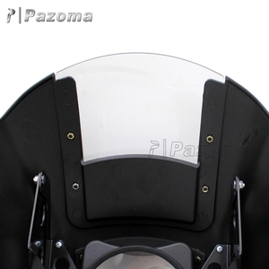 PAZOMA Super Plastique ABS Carénage De Phare de Moto avec Pare-Brise pour Harley Davidson Fer 883 XL883N FXR <span class=keywords><strong>Dyna</strong></span> - Product Image 5