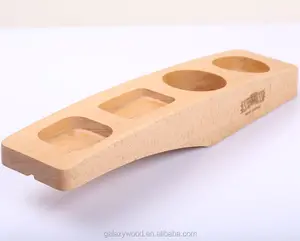 Paleta de madera natural para botella de vino, accesorio personalizado para Decoración