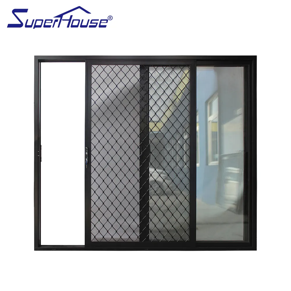 Индивидуальная Раздвижная стеклянная дверь с защитной сеткой, раздвижные двери, разделительные двери, графический дизайн, Современная внешняя отделка для отеля