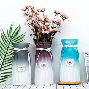 Vaso in Vetro Colorato all'Ingrosso per Decorazione d'Interni Bottiglia in Vetro Economica con Stampa Colorata - Product Image 6