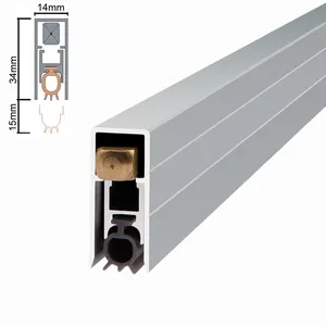 Drop Seal Voor Deur Automatische Drop Down Deur Bodem Seal Heavy Duty Aluminium Tochtstrip Weatherstrips Voor Houten Deur M010