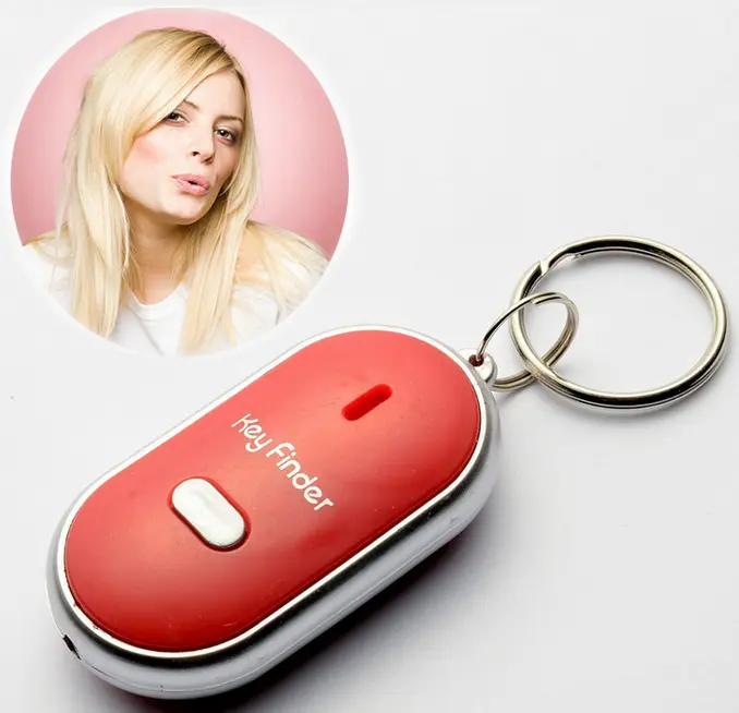Custom sound key finder whistle alarm with your voice