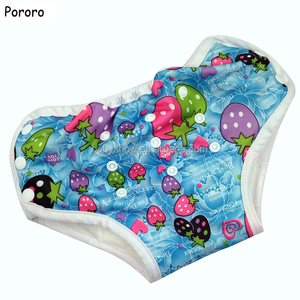 Pantalones de entrenamiento impermeable Pul bambú interior con 2 capas de inserción de microfibra cosido; pañales infantiles - Product Image 1
