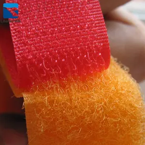 100% Nylon Velcroes 25mm/50mm Fastener Hook And Loop Magic Tape/ Band/ Strip Soft Sew On Colored Good Quality