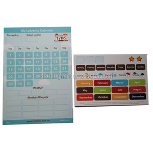 Custom Promotional Monthly Fridge Magnetic Calendar Fridge Magnet