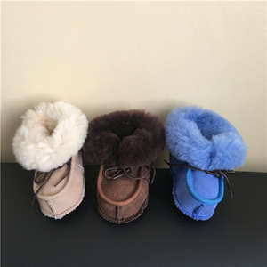 Merino Australiano de piel de oveja de zapatos de bebé recién nacido - Product Image 4