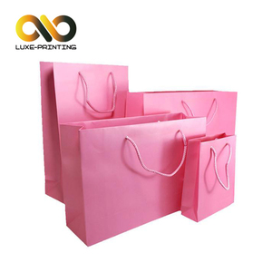 Moda azul color Conjunto de 4 tamaño papel de alta calidad zapatos de compras bolsa de regalo - Product Image 6