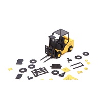 Modèle de chariot élévateur en papier 3D, jouet de puzzle pour enfants