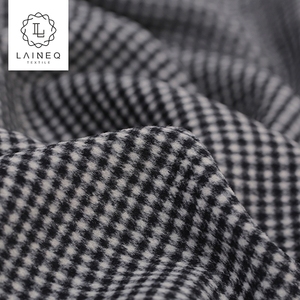 Nueva houndstooth celosía lana de Cachemira mezclado tela <span class=keywords><strong>doble</strong></span> <span class=keywords><strong>cara</strong></span> para abrigos - Product Image 3