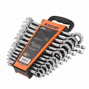 24pcs Ratchet <strong>Ring</strong> Combination <strong>Spanner</strong> Wrench <strong>Set</strong> for Repair - Product Image 6
