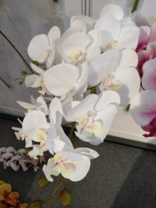 FC4004 3D การพิมพ์9หัวสัมผัสจริงยางประดิษฐ์ Phalaenopsis กล้วยไม้ดอกไม้สำหรับขาย - Product Image 2