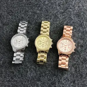 2018ทองนาฬิกาเจนีวานาฬิกาผู้หญิงราคาถูกนาฬิกาข้อมือ