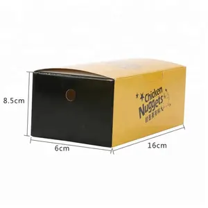 Fried Chicken Paper Box Customized Take Away Food Grade Hot Dog French Fried Chicken Carton Burger Box Fried Chicken Wing Packaging Boxes With Logo