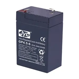 ISO CE ROHS TLC Certificate charging 6v 4.5ah battery