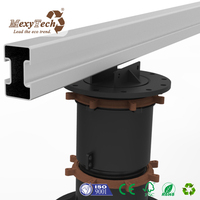 Nouveau design de socle réglable en hauteur pour carrelage en céramique, socle en plastique avec système de fixation en aluminium, prix