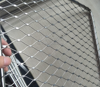 Fabriklieferung 306 Edelstahl-Drahtgeflecht / Vogelnetz / Handgewebtes Flexibles Edelstahl-Kabelnetz