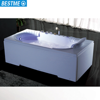 Grande baignoire autoportante moderne Jet Salle de bain Bain à remous Bain de massage SPA Acrylique Baignoire extérieure pour adultes