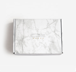 Custom marble printing corrugated cardboard packaging shipping mail box