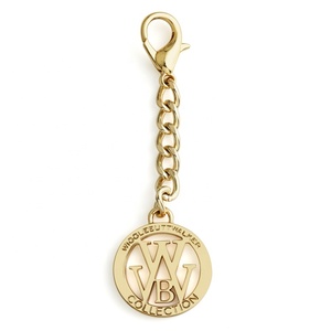 Étiquette de <span class=keywords><strong>sac</strong></span> personnalisée de 1 pouce en forme de cercle d'or avec logo en métal creux avec chaîne et fermoir <span class=keywords><strong>pour</strong></span> sacs <span class=keywords><strong>à</strong></span> <span class=keywords><strong>main</strong></span> - Product Image 1