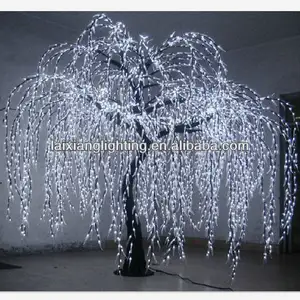 Led Dekorasi Taman Luar Ruangan, 5440Pcs Led Pohon Willow Weeping H3.5 * Dia3.0m