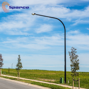 6M 8M 10M 12M de aluminio/acero inoxidable/acero galvanizado poste de luz al aire libre decorativo único el brazo de la lámpara de - Product Image 6