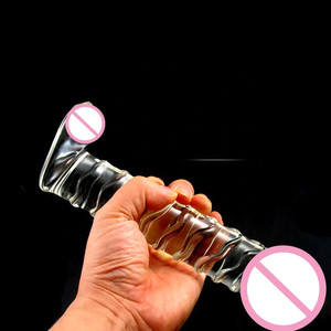 <span class=keywords><strong>Sex</strong></span> Spielzeug 25CM Glas Cock Kristall Dildo Transparente Penis Für Masturbation