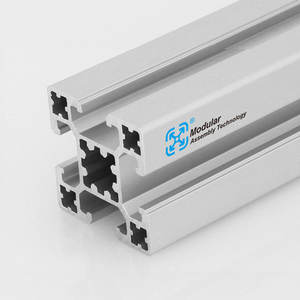 Fentes réglables en extrusion d'aluminium, long jusqu'au 40x40, 4 emplacements, fixations - Product Image 5