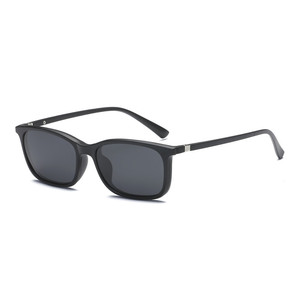 2263A Superhot Eyewear Fashion 5 in 1 Rectangle <strong>Spring</strong> <strong>Hinges</strong> <strong>Eyeglasses</strong> Frames Magnetic Clip on Glasses - Product Image 2