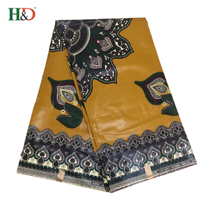 H & D africano caliente flor real algodón auténtico bloque de cera imprime tela con <span class=keywords><strong>la</strong></span> mejor calidad - Product Image 2