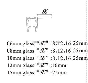 Setrip Segel Pintu Kaca PVC/PC Bening, untuk Segel Pintu Pancuran Lipat - Product Image 6