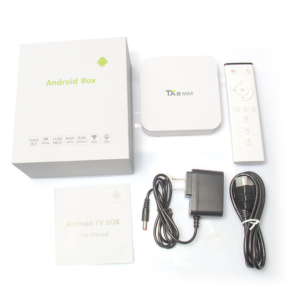 Android Boîte Tx8 Max 3G 32G 5.0 Double Wifi Kodi Amlogic S912 Android 6.0 TX8 MAX TV Box