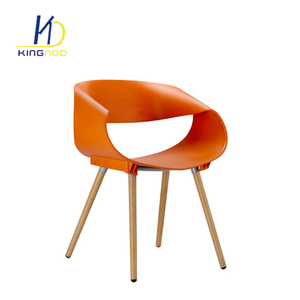 Moderno mejor venta patas de madera PP silla de plástico <span class=keywords><strong>restaurante</strong></span> - Product Image 5