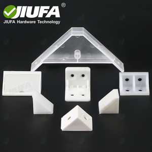 JIUFA Furniture Hardware <strong>Plastic</strong> <strong>Corner</strong> Connecter Angle Joint <strong>Bracket</strong> - Product Image 1
