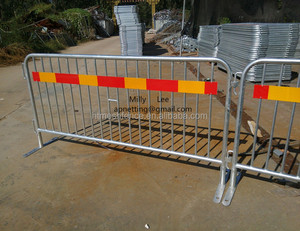 Folla barriera di controllo in acciaio Zincato per eventi concerti pubblico riunioni di siti di costruzione - Product Image 1