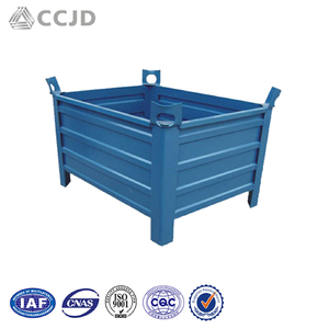Caisses de stockage en acier <span class=keywords><strong>métallique</strong></span> pliables et empilables pour palettes industrielles - Product Image 5