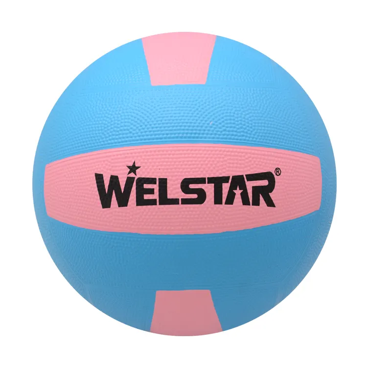 Pelota de voleibol de goma colorida personalizada, precio barato