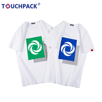 Promocionales personalizados de los hombres niño 100% algodón cuello redondo Camiseta con impresión de logotipo